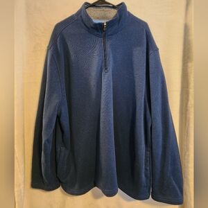 Izod Men's Navy Zip-Up Sweater